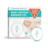 BabySmile E-202 Baby Movement & Sleep Monitor | Motion Sensor with Safety Alerts, Arousal Vibration & Portable Clip-On Design | Smart Baby Sleep Support (White)