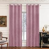 Ystyle Cortinas Salon Terciopelo Opacas Blackout 2 Piezas, 140×245 CM, Cortinas...