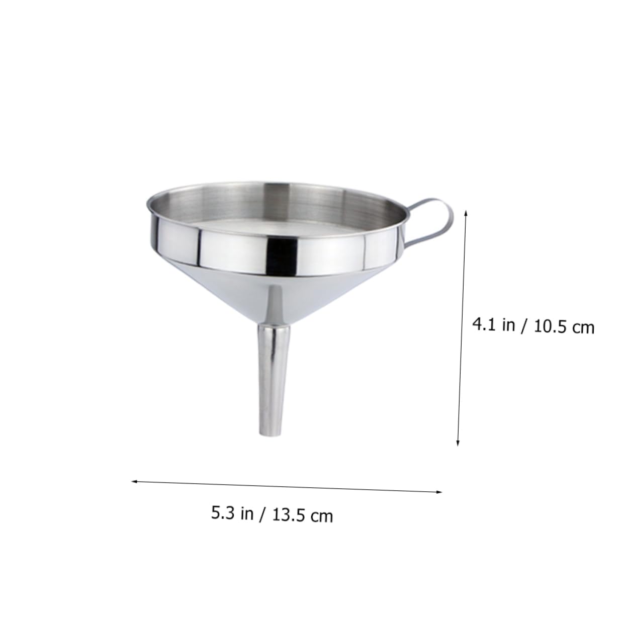 Juego de Embudo de Cocina de Acero Inoxidable Mango Lateral y Filtro Desmontable para Transporte Rápido y Preciso de Líquidos Hogar