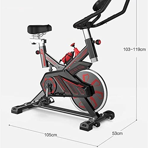 Image of Bicycle Portable Indoor Aerobic Training Exercise Bikes with 15kg Large Flywheel Adjustable Height Seat Handlebar