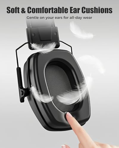 Image of ProCase Hearing Protection Ear Muffs SNR 33dB, Noise Cancelling Headphones