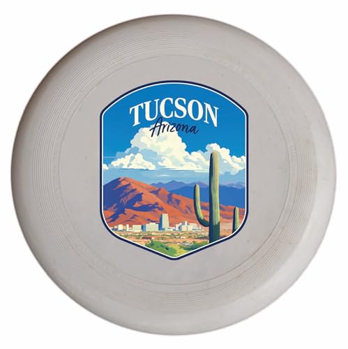 Tucson Arizona Desert Mountains Design Souvenir Frisbee Flying Disc 4-Pack