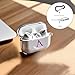 Custom Clear Case Compatible with Apple AirPods 3 AirPods Pro 2 1- Double-sided Personalized Name/Initial/Text Thin Shockproof TPU Protective Transparent Case with Keychain Ring Carabiner Latch Lanyard