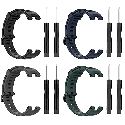Qghxo Band For Amazfit T-Rex, Soft Silicone Replacement Band For Amazfit T-Rex/T-Rex Pro Smartwatch (No Tracker, Replacement Bands Only) #TOP6