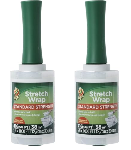Duck Brand Stretch Wrap Roll, Clear, 5 inches by 1000 feet,...