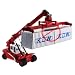 Tipmant Children Kids Alloy Die-cast Model Toy Container Reach Stacker Truck Vehicle Miniature Car Metal 1:50
