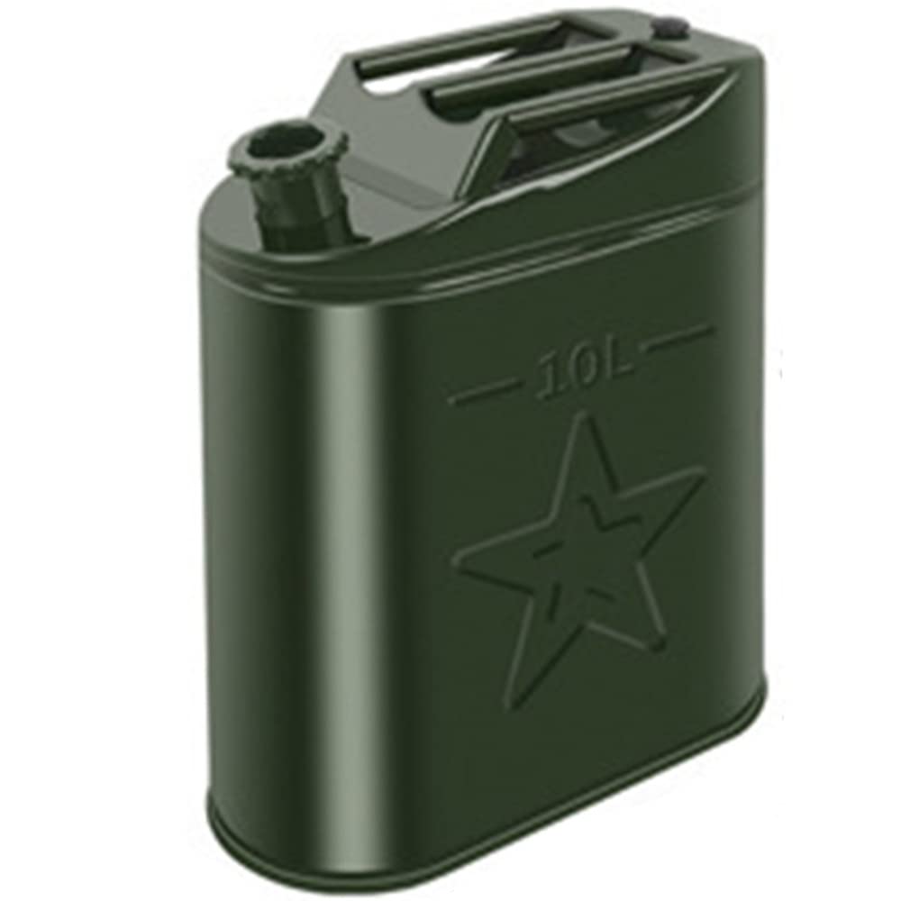 Réservoir De Carburant Vert 5l/10l/15l/20l/25l/30l, Bidon D'essence Portable Avec Tuyau De Carburant, Réservoir D'essence De Rechange Pour Le Transport Familial,ironcover-10L