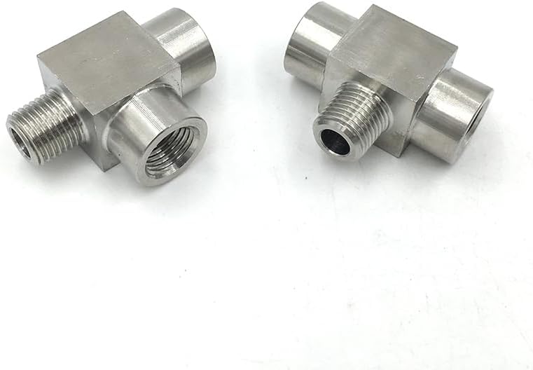 1/2" NPT Male-Female-Female Tee 3 Ways 304 Stainless Steel Pip