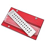 NEWTRY 2.7-5.0mm Class A Stainless Steel Wire Drawplate Drawing Plate Tungsten Carbide 24 Round Holes for Jewelry Making (2.7-5.0mm)