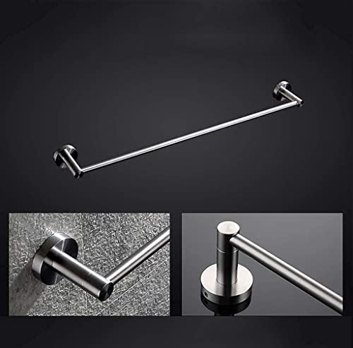 Porte-serviettes à barre unique support mural accessoire douche - 5