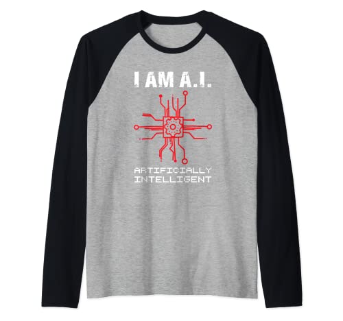 I Am AI | Computer Science | Artificial Intelligence Raglan Baseball Tee