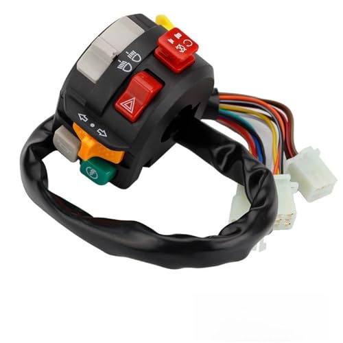 Interrupteur bouton-poussoir 22mm guidon moto clignotant et klaxon