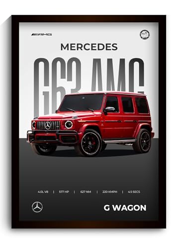 Image of Funk You Store Mercedes G Wagon Poster | Framed G Wagon A4 Sized (31 x 23 cm) | Car Posters for Wall, Mercedes G 63 Frame | SUV Frames | Car Poster for Wall, Bedroom, Hostel, Study Room (F 049)
