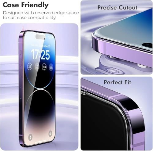 Image of ZENTARA Military-Grade Gorilla Tempered Glass Compatible For iPhone 17 Pro Max (BLACK) 9H Hardness, HD Clarity, Case Friendly, Easy Installation, Ultra Clear, Edge-to-Edge Protection, Scratch Resistant, Pack Of 1