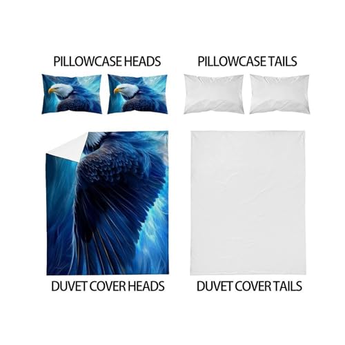 Housse de couette imprimé 3D animaux en microfibre douce 200x200 - 4