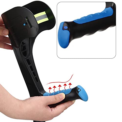 Muletas ajustables para antebrazo, muletas plegables de aluminio para adultos, para viajes o trabajo, ligeras y de diseño