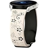 Flower Cinturino per Huawei Watch GT 3 42mm/3 Pro 43mm/GT 2 42mm/Watch2, 20mm Sport Bracciali Silicone Cinturini di Ricambio per Honor Watch ES