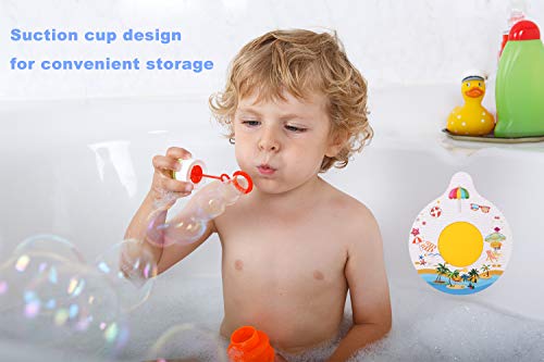Wszcml Bathtub Drain Stopper, Silicone Tub Stopper Plug, Universal Bath Drain Cover, Beautiful Coral Reef Illustration, Kids Tots Babies Gift (White) #TOP2
