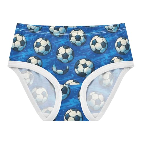 Joisal Cute Soccer Balls Blue Girls Underwear Toddler 2t Cotton Girl Panties Cute Animals Undies Kids Briefs