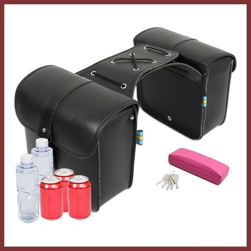 Alforjas Universales para Moto 26x11x24cm Color Negro miniatura 6