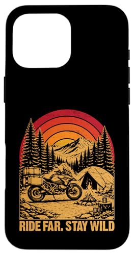 Ride Far Stay Wild �I�[�g�o�C �A�h�x���`���[ ���R ���g�� �X�}�z�P�[�X iPhone 16 Pro Max �p