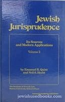 Jewish Jurisprudence: Its Sources and Modern Applications: Vol 2 (Jewish Jurisprudence Series) 3718600641 Book Cover
