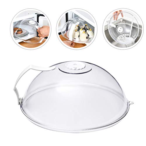 HEMOTON Fumante Cloche Capa para Placa de Microondas, Espátula de Espátula para Cozinha, Comida, À P