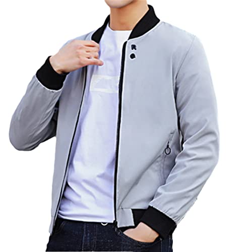 Spring Men's Bomber Zipper Jackets Male Hip Hop Pilot Coats Slim Fit Outwear Windbreaker
