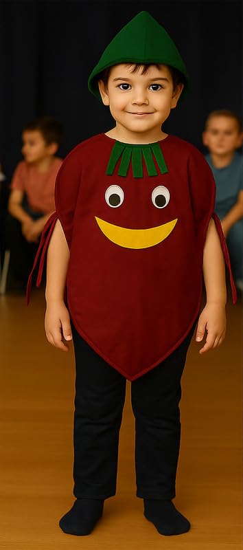 Image of FancyDressWale Fruit & Vegetable Fancy Dress Costume for Kids | Free Size 2-10 Years | School Fancy Dress, Stage Shows, Theme Parties
