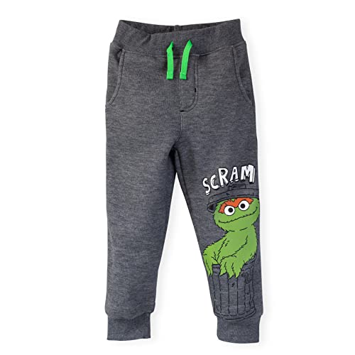 Sesame Street Elmo Cookie Monster Oscar The Grouch Fleece 3 Pack Pants Infant to Little Kid3