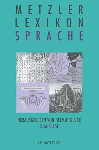 Metzler Lexikon Sprache Metzler Lexikon Sprache