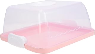 OKUMEYR Portable Cake Box Mini Gift Bags Cake Carry Container Cake Carrier Containers with Lids Cake Holder Wedding Cake Plates Birthday Cake Containers Cheese Plastic Square Travel