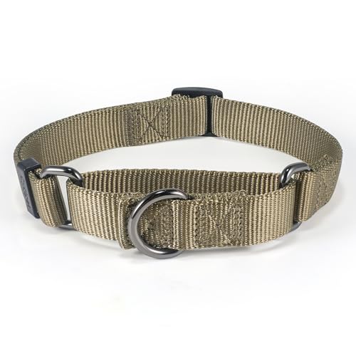 Cyclpet Premium Nylon Adjustable Martingale Dog Collars,Escape-Proof,Soft and Silky,Heavy Duty...