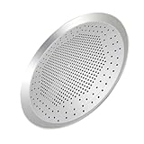 NUOBESTY Bandeja de Pizza de Aleación de Aluminio Antiadherente con Orificios para Horno Conductividad Térmica Segura para Alimentos y Fácil de Limpiar