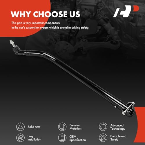 A-Premium At Spindle Steering Drag Link, Compatible with Jeep Wrangler JL Series 2018-2025, Gladiator JT Series 2020-2025, with Dana M210 Axle by A-Premium - Image 6