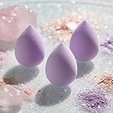 6Pcs Purple Mini Makeup Sponge Small Beauty Sponge Blender Set for Foundation, Powder, Concealer Highlight,and Eye Shadow, Makeup Blenders and Sponges，Face - Image 3