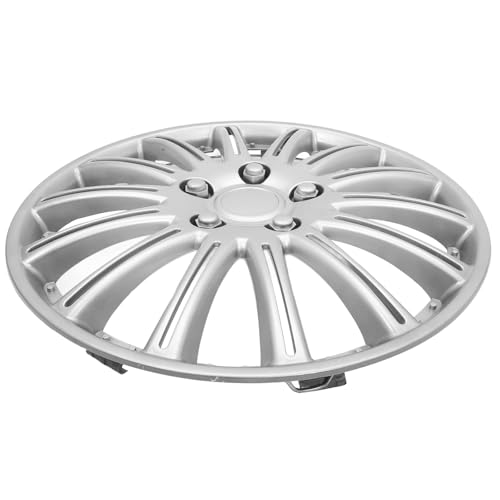 Enjoliveurs 14 pouces en plastique argenté Abaodam pour protection de roue