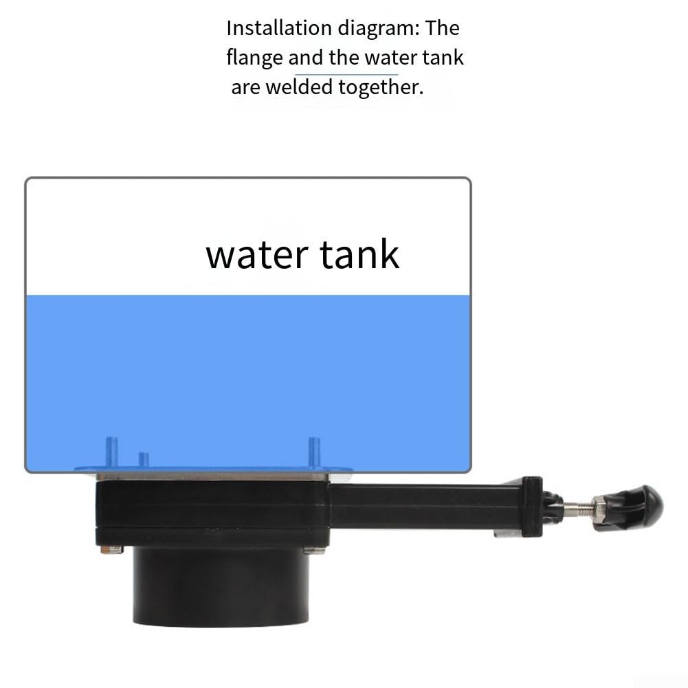 Robusta valvola di scarico per camper prestazioni affidabili in diverse condizioni di liquido, con guarnizione Santopren, apertura di flusso completa 50 mm, colore nero (75 mm)
