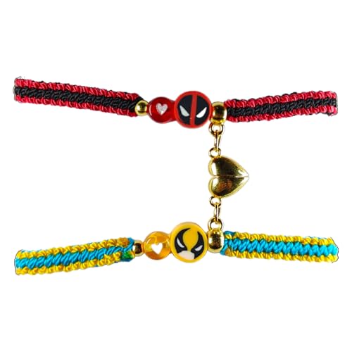 Catálogo para Comprar On-line Simbolo Deadpool , tabla con los diez mejores. 50 Pulseras de Deadpool y Wolverine con imán