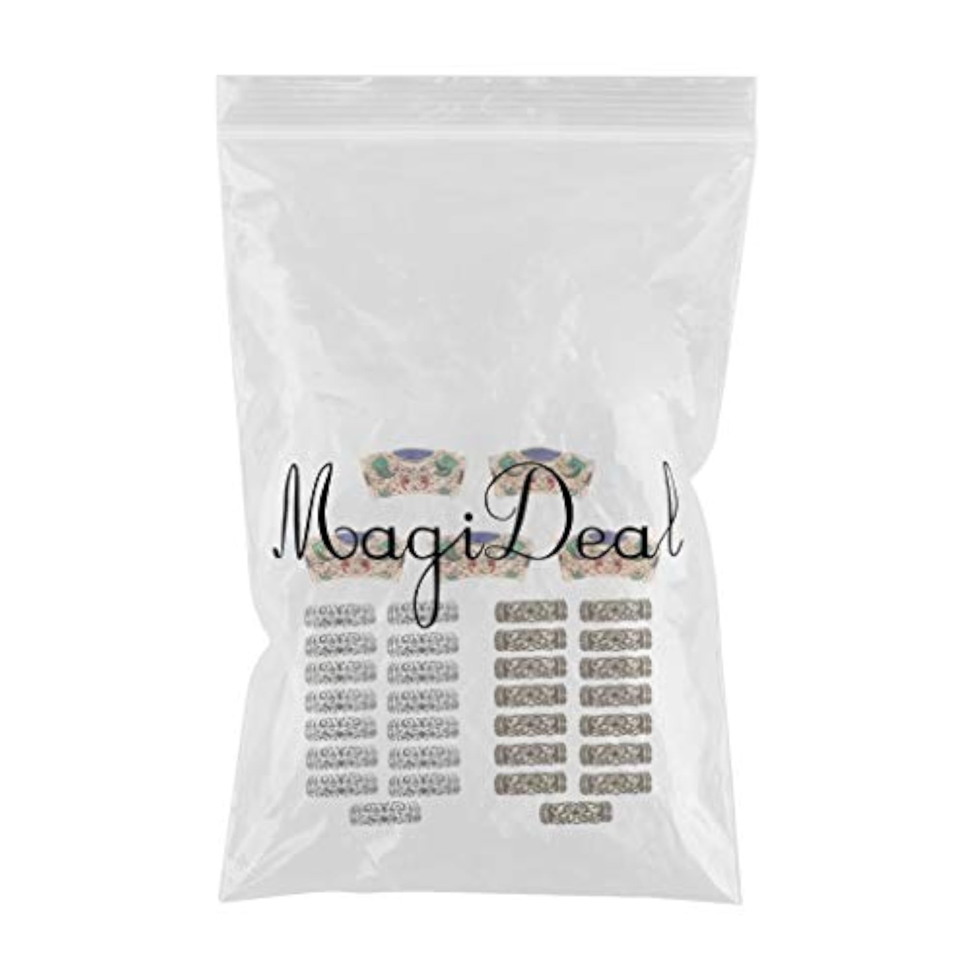 35pcs Lot Dread Lock Beads Hair Rings Adjustable Cuff Tubes