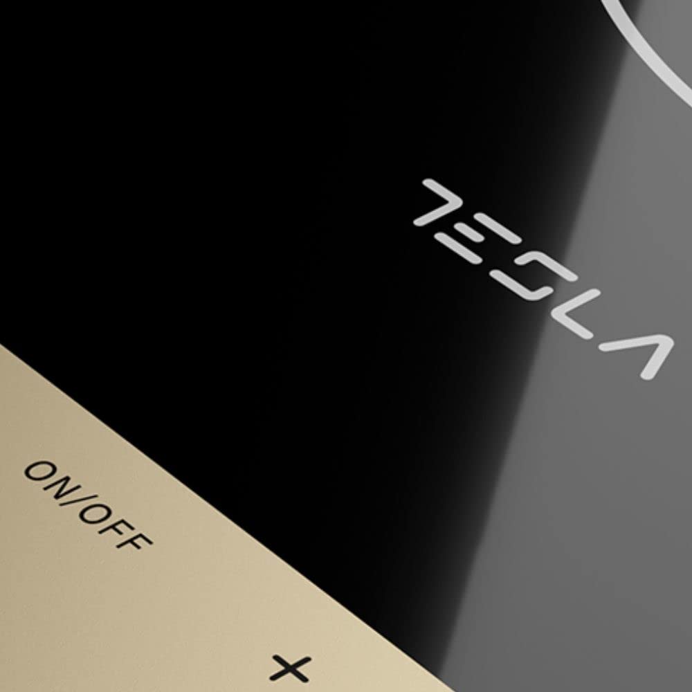 Tesla Przenośna płyta indukcyjna IC401B - 2000W, 8 poziomów mocy i temperatury, czujniki dotykowe, cyfrowy wyświetlacz LED, blokada bezpieczeństwa, ochrona przed przegrzaniem (kolor Czarny)