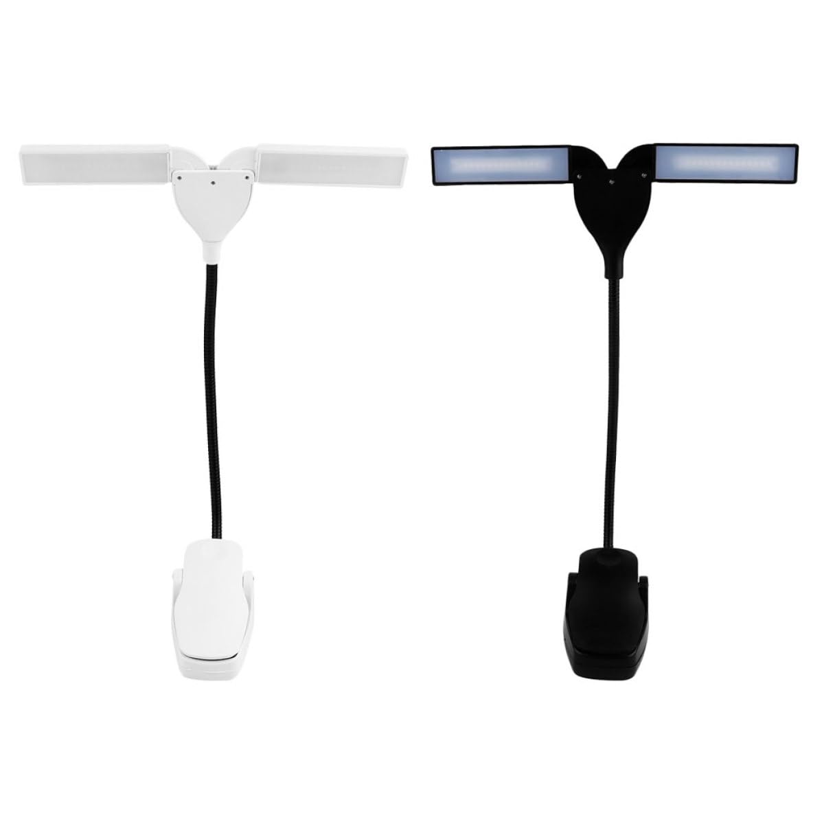 Zerodeko Lampada a Clip LED per Pianoforte Luce da Lettura Protezione Occhi Ricaricabile Set da 2 Pezzi per Pratica Musicale e Studio