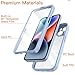 JETech Case for iPhone 14 6.1-Inch with Built-in Tempered Glass Screen Protector, Camera Full Cover All-Around Protection, Shockproof Bumper Phone Cover Clear Back, HD Film (Light Blue) JETech Case for iPhone 14 6.1-Inch with Built-in Tempered Glass Screen Protector, Camera Full Cover All-Around Protection, Shockproof Bumper Phone Cover Clear Back, HD Film (Light Blue)