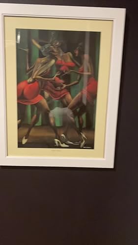 アーニーバーンズ　スリーシスター There are many Ernie Barnes' paintings featuring trios of