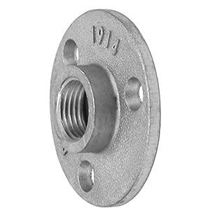 Flens Pijp Base DN15 Legering Draad Decoratieve Vlieger Flens 3-Gat Pijp Fittingen 10 Stks Praktische DIY Tools