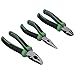 Heavy Duty High Leverage Plier Set Combination Long Nose Side Cutters 3pc