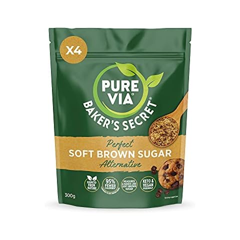 Pure Via Baker’s Secret® Soft Brown Sugar Alternative Perfect for Baking 300G (Pack of 4) Cover