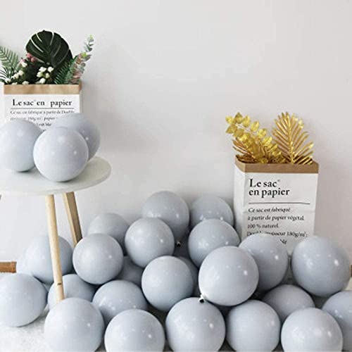 Image of Retro Grey Balloon 50pcs for Birthday,Anniversary, Welcome Baby, Baby Shower, Theme Party Decoration (Retro Grey)