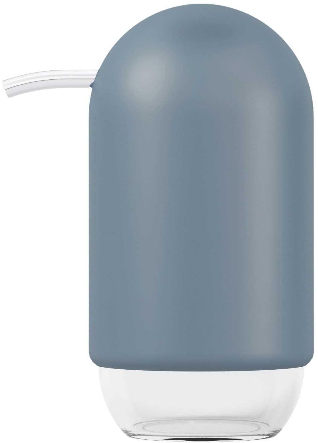 Umbra Touch Hand Soap Dispenser, Plastic Liquid Pump Bottle, Durable and Refillable for Bathroom or Kitchen Sink Slate Blue - Image 4