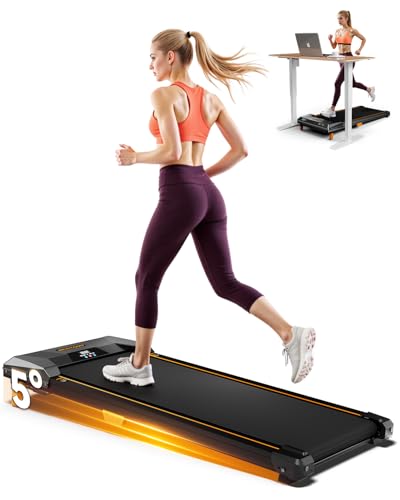 Walking Pad Treadmill, BestGod Under Desk Treadmills for Home, Walking Pad Incline 150kg Capacity, 2.5HP Advanced Sports Treadmill, Portable Sports Treadmills with Remote Control & LED Display